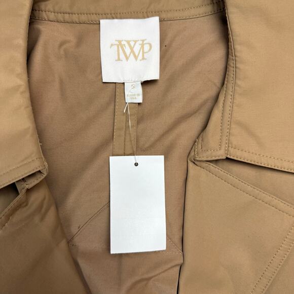 TWP Bogie Crop Cotton Blend Trench Coat - Picture 12 of 12